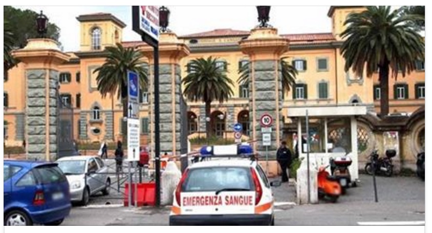 INCENDIO ALL OSPEDALE SAN CAMILLO A ROMA MORTO UN UOMO