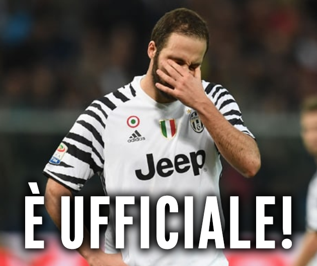 HIGUAIN, LA NOTIZIA CHE ARRIVA E' UFFICIALE: LO CONFERMA IL REGOLAMENTO, NON CI SONO DUBBI - 29/11/2017