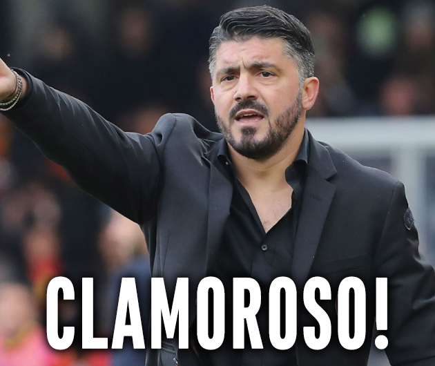 CLAMOROSA DECISIONE DEL MILAN: GATTUSO E' GIA' IN SEDE - CALCIATORI SPIAZZATI - 18/12/2017