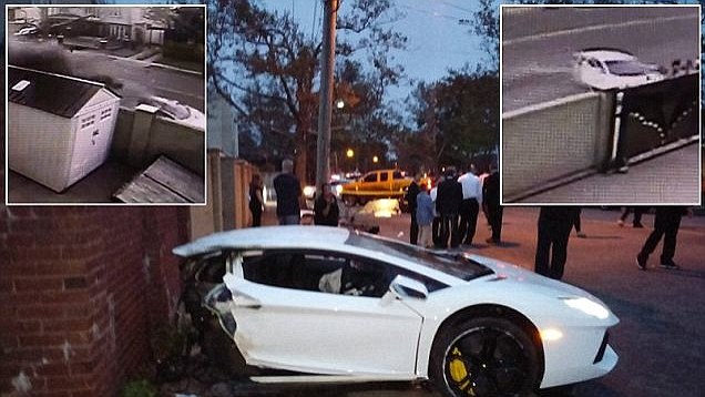 INCREDIBILE INCIDENTE, LA LAMBORGHINI SI SPEZZA IN DUE - VIDEO - 05/05/2014