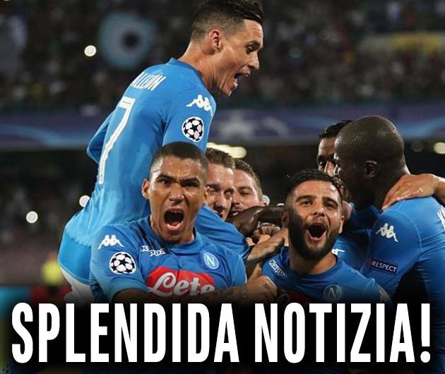 IN VISTA DELLA PARTITA DI CHAMPIONS E' ARRIVATA LA SPLENDIDA NOTIZIA A SORPRESA PER IL NAPOLI: I TIFOSI ESULTANO: ''E' QUELLO CHE CI VOLEVA'' - 19/11/2017