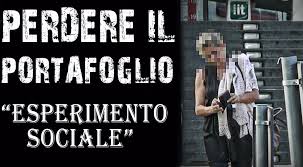 PERDERE IL PORTAFOGLIO - IL VIDEO DELL'ESPERIMENTO SOCIALE - 07/02/2014