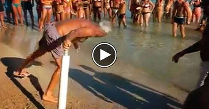 L'ESILARANTE GIOCO DA FARE IN SPIAGGIA CHE TI ''UBRIACA'' SENZA BERE ALCOOL - VIDEO - 15/06/2014