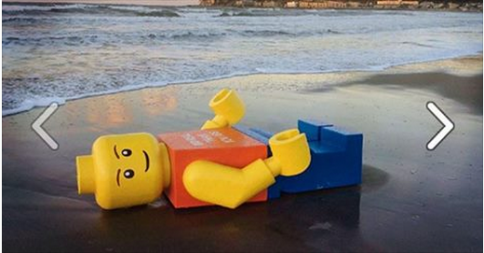 GIGANTESCO OMINO LEGO RITROVATO SULLA SPIAGGIA. MA NON E' IL PRIMO RITROVAMENTO - 29/07/2015