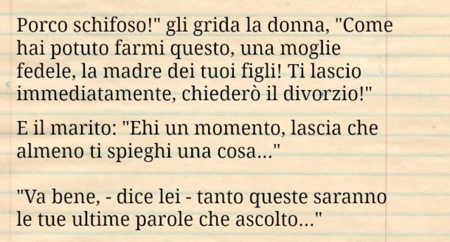 RIENTRA A CASA E TROVA IL MARITO A LETTO CON UNA BELLA RAGAZZA... - 17/11/2016