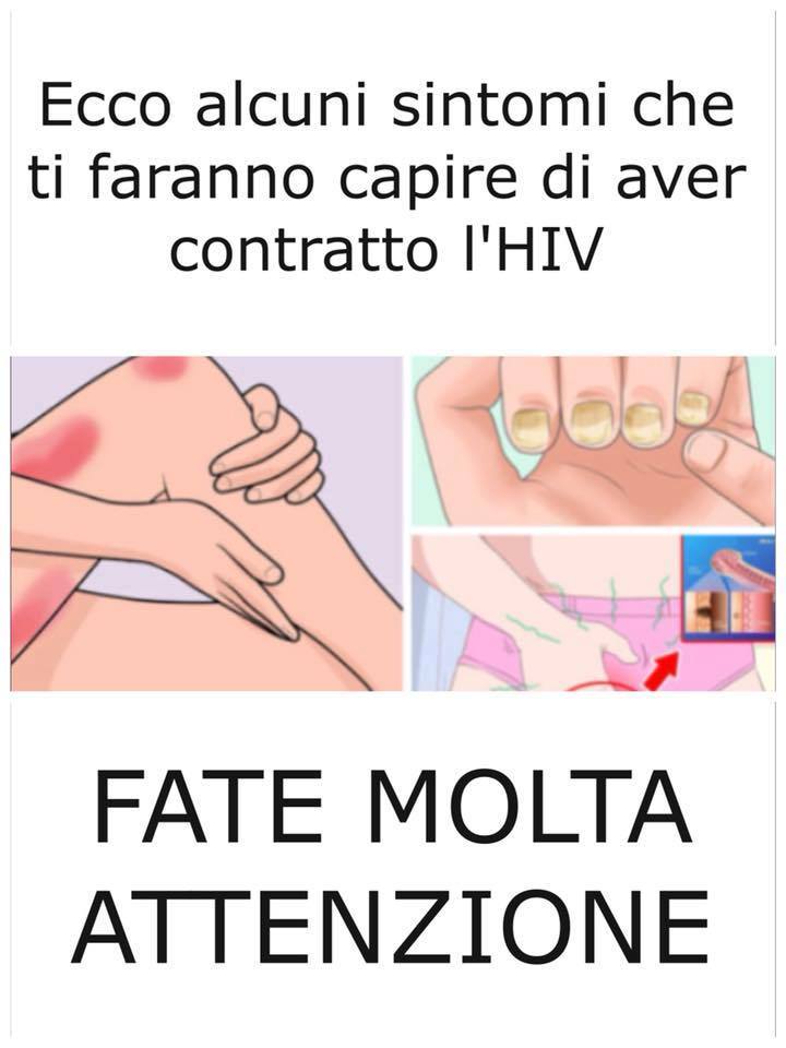 ECCO ALCUNI SINTOMI CHE TI FARANNO CAPIRE DI AVER CONTRATTO L'HIV - FATE MOLTA ATTENZIONE - 01/11/2017