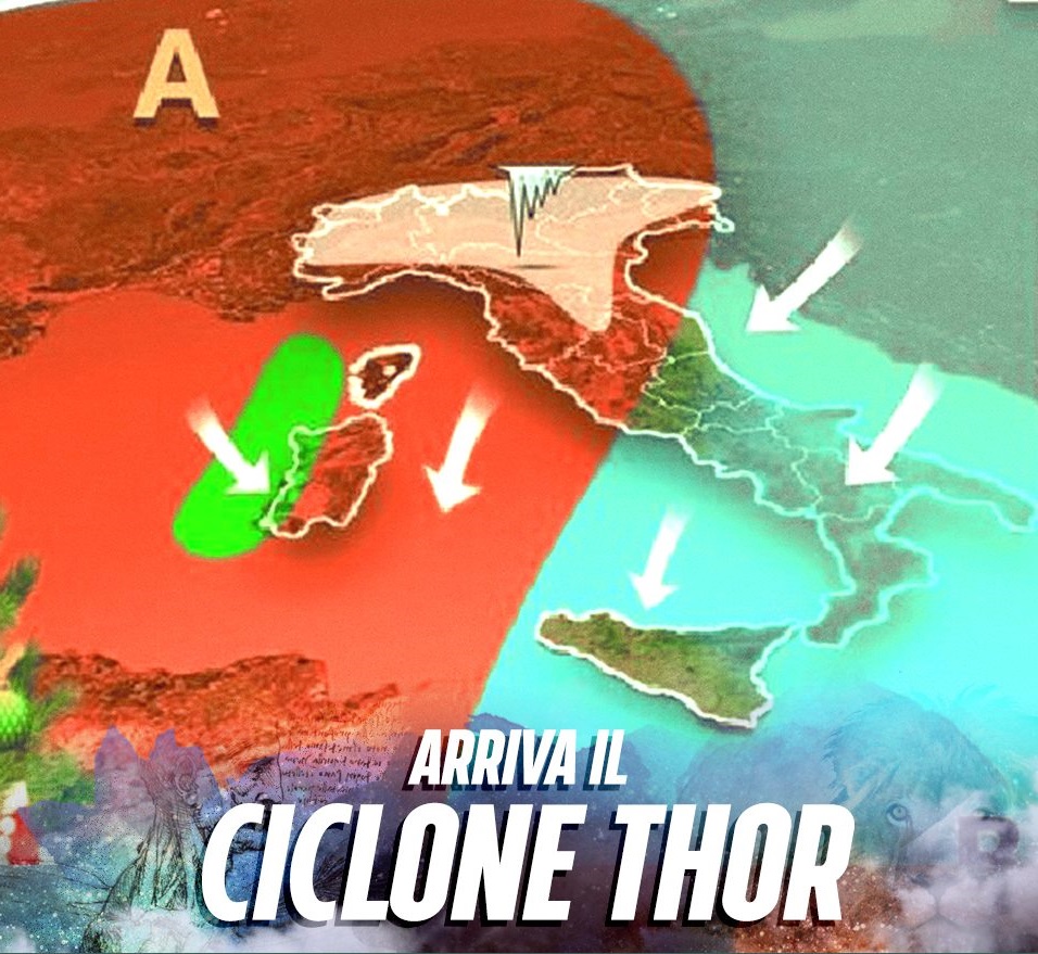 ARRIVA IL CICLONE ''THOR'': PREPARATEVI CHE STA PER ABBATTERSI SULL'ITALIA - ECCO COSA STA PER ACCADERE - 19/12/2017