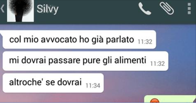 DOVRAI PAGARMI GLI ALIMENTI... - 02/11/2016