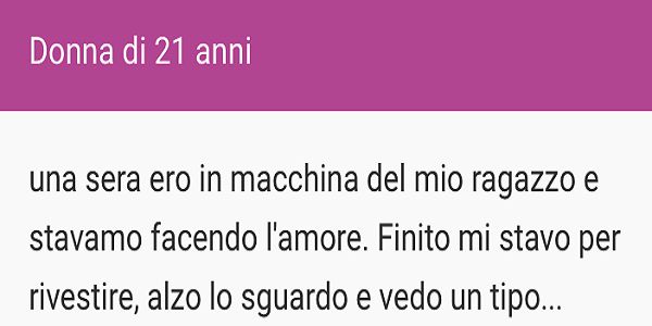 DOPO AVER FINITO DI FARE L'AMORE MI ALZO E VEDO... - 12/11/2016