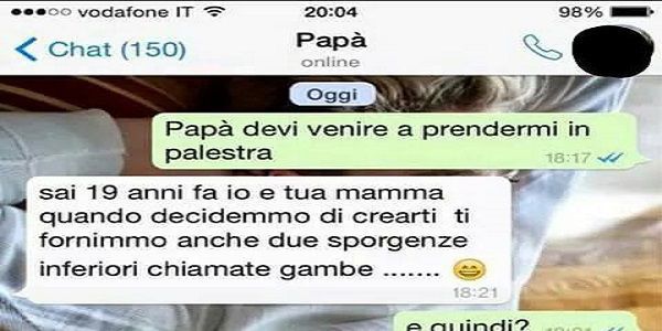 TRA UN PADRE E UN FIGLIO... - 17/07/2016