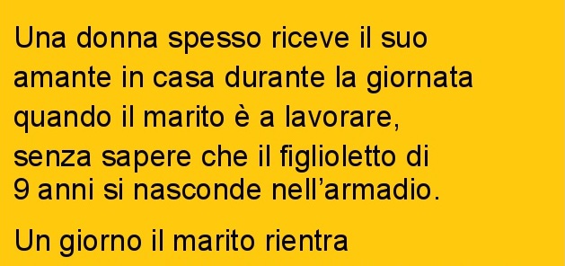 UNA DONNA SPESSO RICEVE IL SUO AMANTE IN CASA DURANTE LA GIORNATA QUANDO IL MARITO... - 08/02/2016