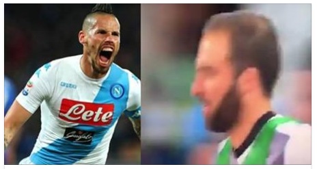 HIGUAIN PROVA AD ABBRACCIARE HAMSIK, LA REAZIONE DI MAREK FA IMPAZZIRE I TIFOSI - 03/04/2017