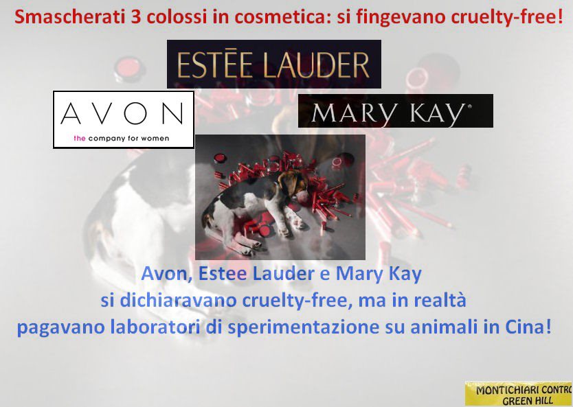 La Peta ha smascherato 3 colossi della cosmetica: si fingevano cruelty free - 26/11/2012