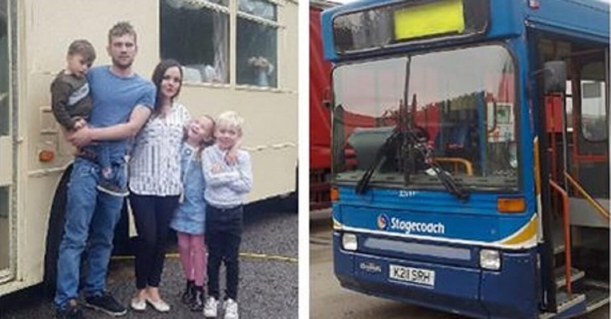 UNA FAMIGLIA TRASFORMA UN VECCHIO AUTOBUS IN UN CAMPER DI LUSSO - 24/07/2017