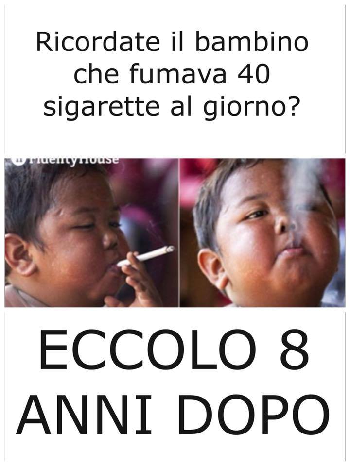 RICORDATE IL BAMBINO CHE FUMAVA 40 SIGARETTE AL GIORNO? ECCOLO 8 ANNI DOPO - 30/10/2017