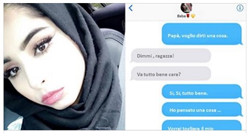 UNA RAGAZZA MUSULMANA CHIEDE AL PADRE SE PUO' TOGLIERSI IL VELO: LA RISPOSTA DELL'UOMO E' BRILLANTE - 11/09/2017