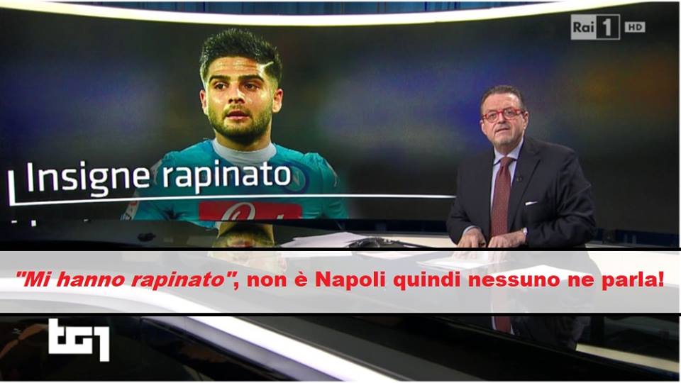 ''MI HANNO RAPINATO'' MA NON FA NOTIZIA PERCHE' NON A NAPOLI: BUFERA SUL GIOCATORE - 17/10/2017