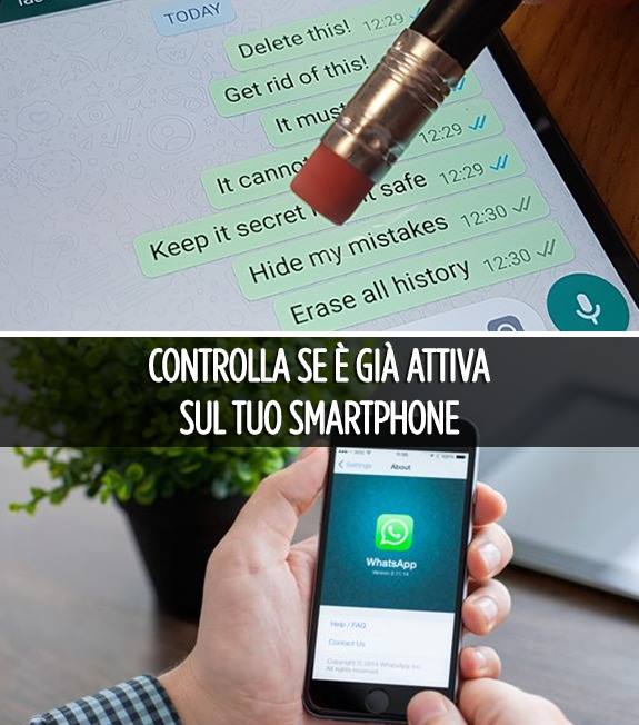 WHATSAPP, LA NUOVA FUNZIONE FINALMENTE E' REALTA: SCOPRI SE E' GIA' ATTIVA SUL TUO SMARTPHONE - ECCO COME FARE - 30/10/2017