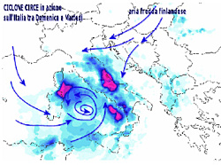 'CIRCE' ROMPE L'ESTATE: PIOGGE FINO A MERCOLEDÌ. TEMPERATURE IN CALO DI 10 GRADI - 22/07/2012