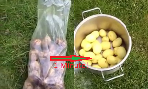 ECCO COME PELARE UN SACCO DI PATATE IN SOLI 60 SECONDI - VIDEO - 14/09/2014