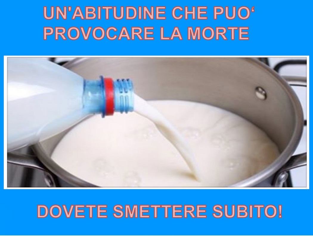 UN'ABITUDINE CHE PUO' PROVOCARE LA MORTE: DOVETE SMETTERE SUBITO - 19/11/2017