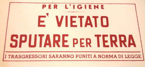 AVETE L'ABITUDINE DI SPUTARE? ARRIVA ''L'ORDINANZA ANTISPUTO'' PER MANTENERE IL DECORO URBANO - 10/09/2017