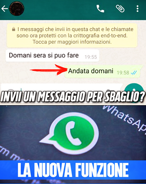 INVII UN MESSAGGIO PER SBAGLIO? ECCO COSA PUOI FARE: PIACERA' DAVVERO A TUTTI - 14/09/2017